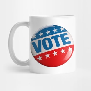 Image: Vote button Mug